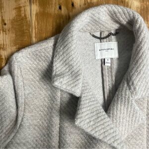 Banana Republic Light Gray Wool Blend Coat